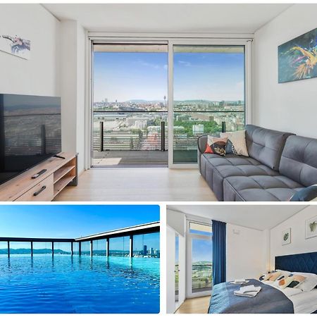 Luxury Penthouse I Rooftop Pool I Self Check-In 维也纳 外观 照片