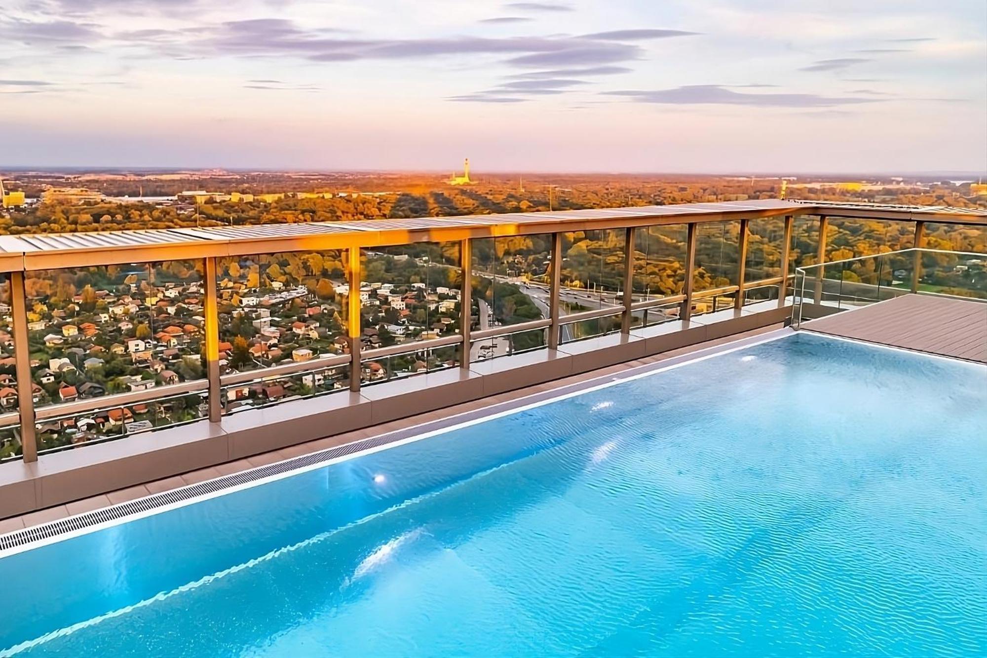 Luxury Penthouse I Rooftop Pool I Self Check-In 维也纳 外观 照片